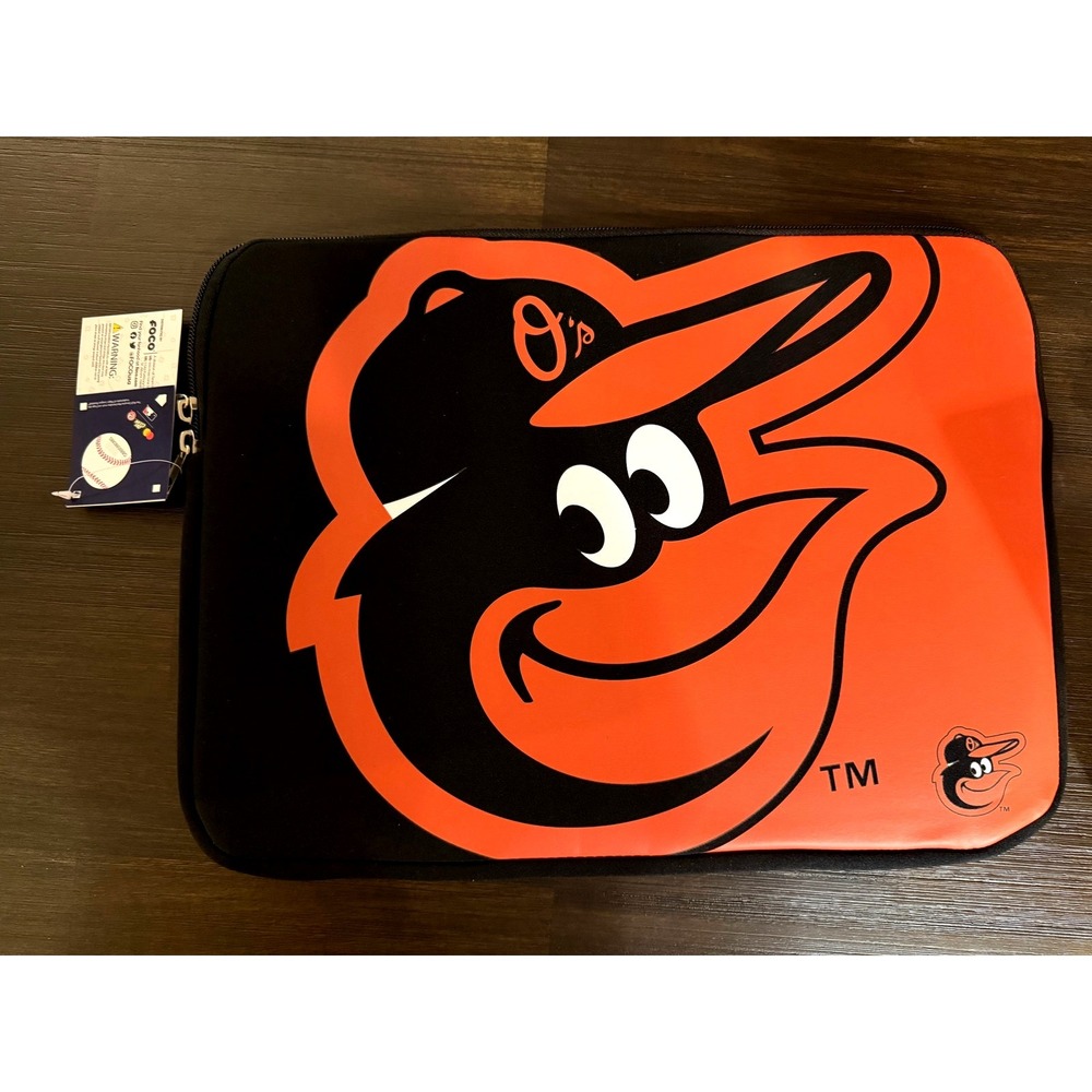 Baltimore Orioles Foco Brand Zippered 15 x 11 Laptop Sleeve- NWT